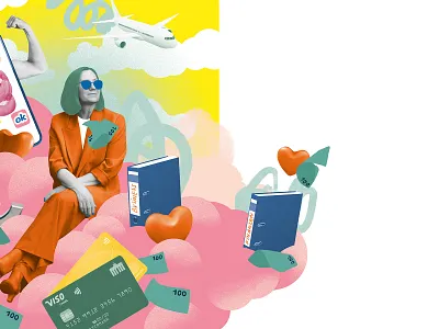 Brigitte Woman Magazine /// Women 40+ adobe photoshop collage editorial illustration illustration phantasm