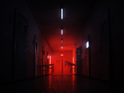 Asylum hospital 3d 3d art c4d cinema 4d cinema4d maxon octane octane render octanerender render