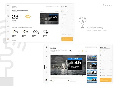 Weather Check Daily - A Conceptual Design design interaction interaction design product design typography ui ui design uidesign uiux ux ux design uxdesign weather weather app weather forecast web design