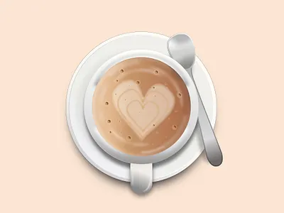 Cup of coffee coffee coffee cup cup of coffee design espresso heart illustration illustrator vector