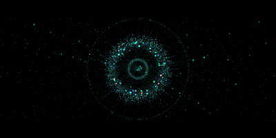 power abstract ae circle connection diffusion green hud particle power stardust stars