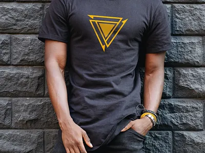 T-shirt triangle shape illustrator