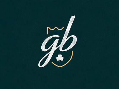 Irish Goodbye Alternates badge boat celtic clover crest embroidery gaelic gold heraldry ireland lockup logo lux minimal patch retro script shamrock shield