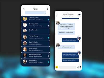 Daily UI 013 / direct messaging 013 13 adobe xd dailyui dailyuichallenge design direct messaging messenger messenger app ui ui design