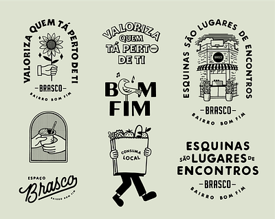 Mercado Brasco bakery illustration lettering lettering art