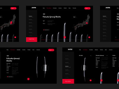 Yume Collection product design ui ui ux ux web web design website