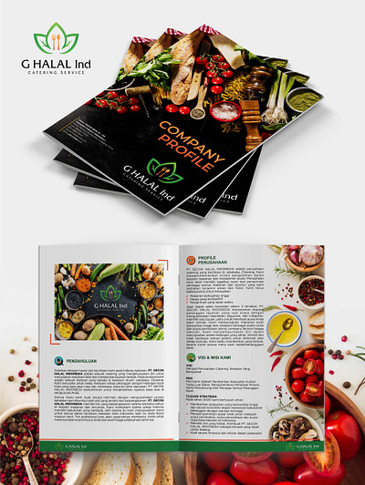 G HALAL Ind Company Profile animation branding brochure clean company profile design feed flyer home illustration illustrator instagram banner