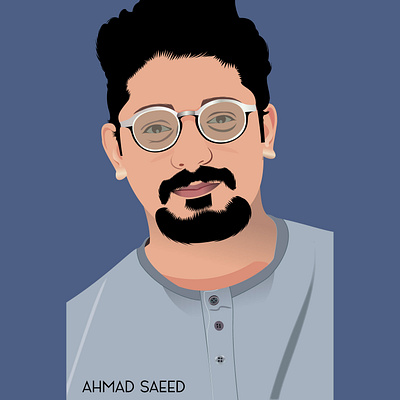 Portrait Vector Illustration art artist branding design digitalart digitalartist dribble shot illustration illustrator vector