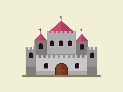 Castle. 2d 2d art adobe adobe illustrator adobeillustator art artist building design flat flatdesign flatillustration illustration illustrator vector vector illustration vectorart