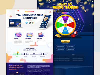 Landing Page for Business Bank bank design landing landing page lucky draw mobile app ui ux web design