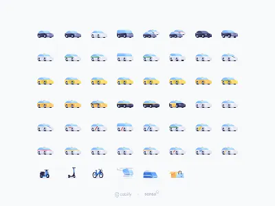 New cars illustrations bicycle cabify cabifydesign car illustration cars delivery design helicopter illustration illustration design mobility taxi train van