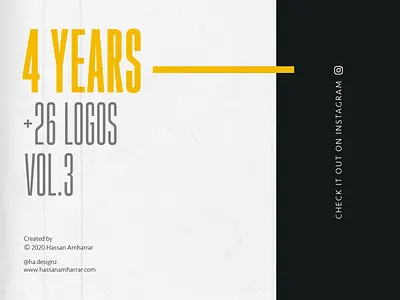Four years, +26 Logos(V.3) logo designs ideas app arabic branding calligraphy and lettering artist illustration instagram post instagram template islamicart logo social media design social media pack typography typography design ui ux video web