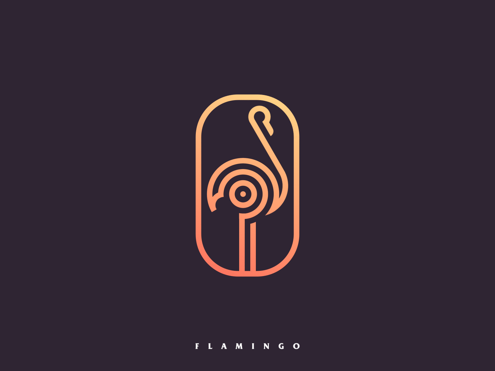 Flamingo - Logo animation 2d animation animation brand animation brand design branding branding animation geometry animation identity identity animation identity design logo logo animation logo design logo reveal reveal shape animation type type animation typography typography animation