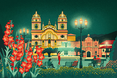 Cusco - Culture Trip cusco fountain midcentury peru plaza travel travel illustration trip