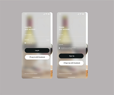 wine ui design app branding design illustration illustrator type typography ui ux web website