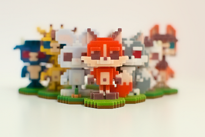 Voxel Animals [2015] 3d print animals pixel art pixelart retrogames theoluk videogames voxel art voxelart