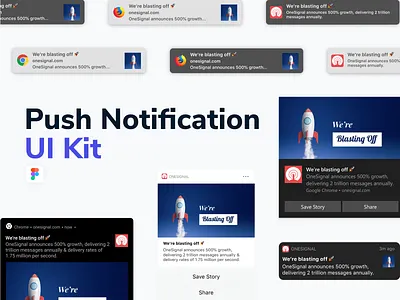 Push Notification UI Kit android app component download figma freebie interface ios iphone macos messaging mobile notification push push notifications ui uikit web windows