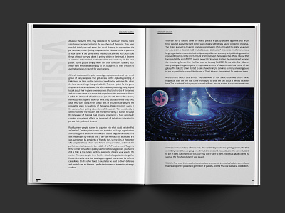 Leaflet Internal Communication black white edition editorial design indesign leaflet design print