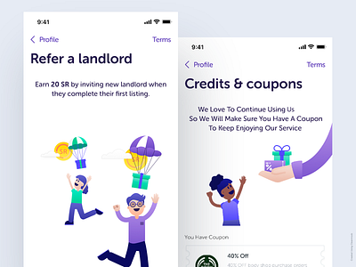 Credits & Coupons | illustrations - Popup Shops Platform app brand owner buyer coupons delivery app ecommerce free freebies ios owner popups shop sales sellers sketch