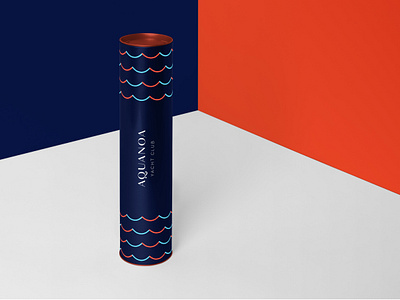 Aquanoa Product Design blue branding dark blue design agency design studio elegance graphic design brand graphic design logo graphic designing logos logowork luxury minimal orange papertube pattern sea simple tubedesign wave
