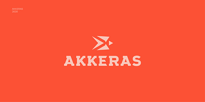 AKKERAS branding design flat icon logo vector