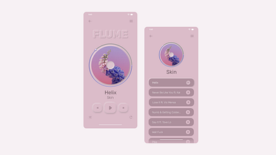 Daily UI Challenge 9/100: Music Player app daily ui 009 dailyui design flume ui ux