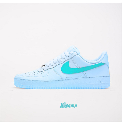 NIKE SLIM-CUT AIR FORCE 1 BABY BLU animation app branding design illustration illustrator ui ux vector web