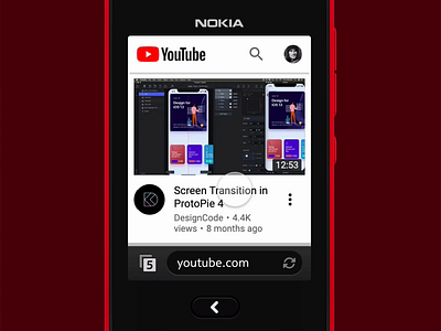 Nokia Asha 501 Browser Prototype asha browser mobile app mobile app design mobile ui nokia openwindows protopie prototype