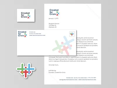 Stationary Mockup for Created for Crisis brand brand design brand identity brand strategy branding business card envelope letterhead minimal minimal design mockup print design stationary sticker stitching