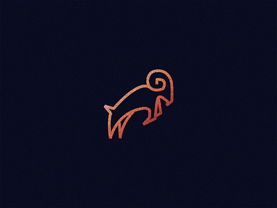 Ram Icon aries design dribbble flat design gradient graphic design icon icons illustration illustrator line icons ram texture vector weekly warm up zodiac