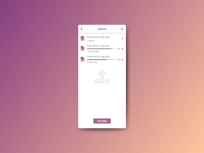 File Upload - Day 31 app dailyui design file file upload flat illustration illustrator minimal mobile design mobileui ui uxdesign vector website