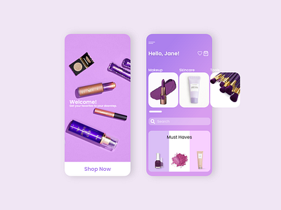 Cosmetics eCommerce App Design app app design cosmetics design ecommerce interfacedesign mobile mobile app mobile app design mobile design mobile ui online shop online shopping online store prototype shop ui design uidesign uidesing uiux