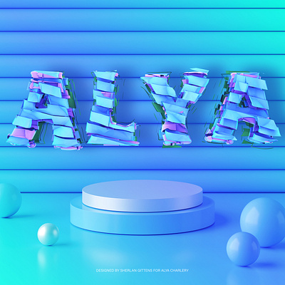 Alya 3d 3d art abstract branding cinema4d design flat green maxon maxon3d minimal