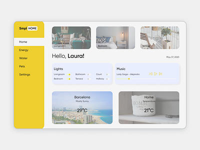 Home Monitoring Dashboard daily ui daily ui challenge dailyui design home monitoring dashboard ui web web design webdesign