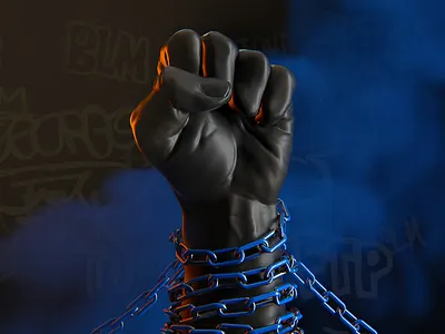 Black Lives Matter 01 3d blacklivesmatter blm editorial fist ftp illustration protest resist