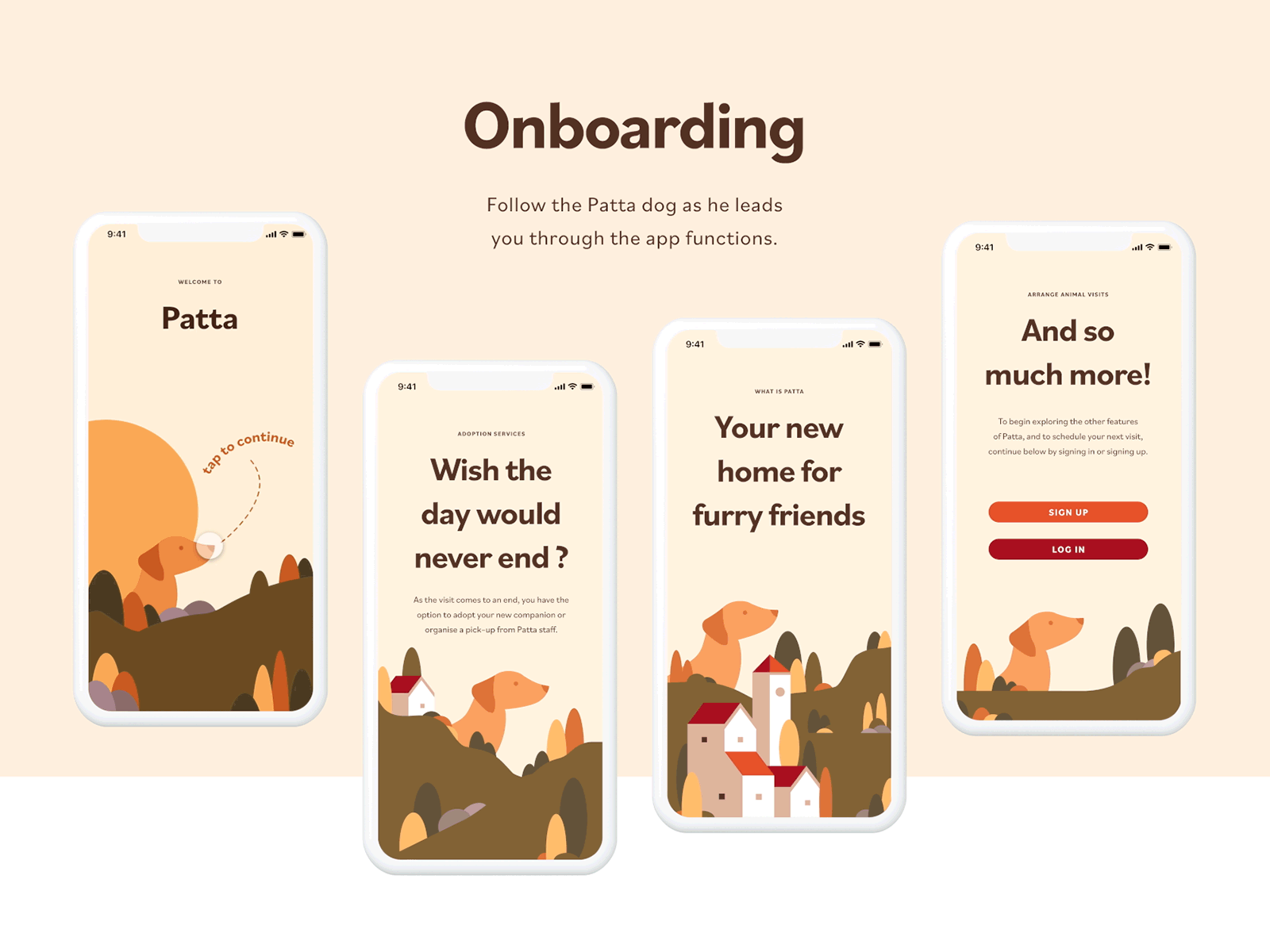 Patta Onboarding adobe xd app branding illustration mobile onboarding ui ux