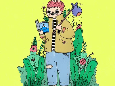 Traveller 2d boy cartoon cartoon character cartoon illustration character characterdesign cute illustration illustrator procreate travel traveling