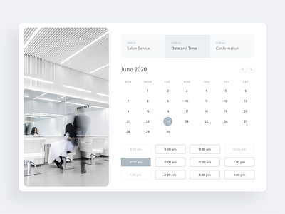 Booking UI appointment book booking design salon ui uidesign