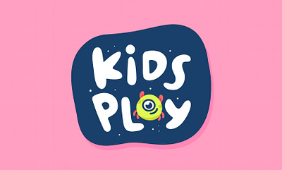 Kids Play Logo branding design illustration kids logo monster vector