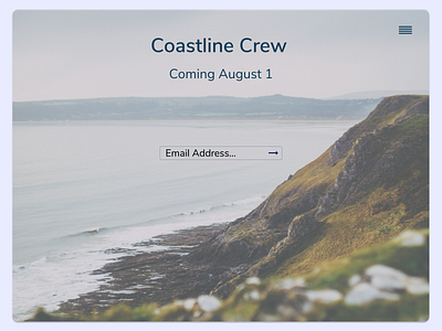 Coastline Crew 2020 application daily 100 challenge dailyui design dribble figma ui ux ux ui web webdesign