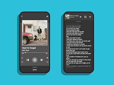 Music player mobile design music player ui design ux design