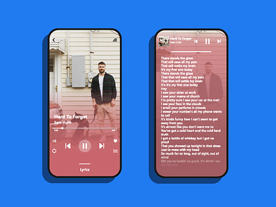 Music Player clean design design music player ui ui design ux ux design