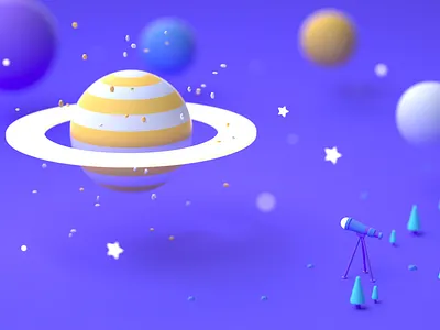 Jupiter 3d 3drender c4d cinema4d digitalart isometric isometric design lowpoly lowpoly3d lowpolyart octanerender photoshop star