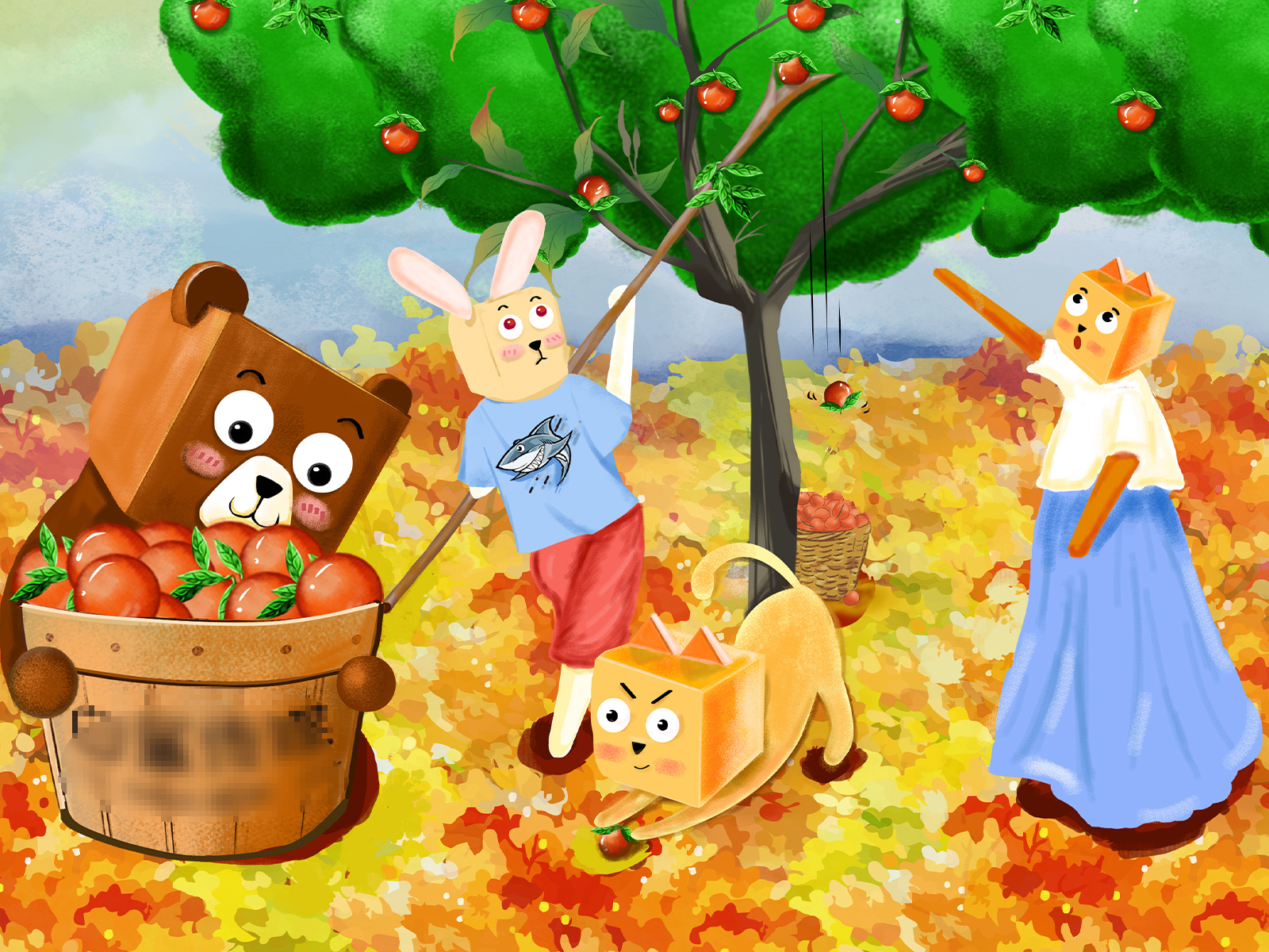 Example of The illustration of the revision of famous paintings