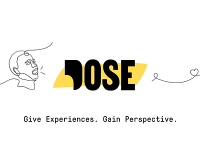 Dose | Give Experiences. Gain Perspective. blacklivesmatter blm civil rights conversation dose equality experiences giveadose illustration logo logo design martin luther king jr mlk perspective platform race racial equity webflow