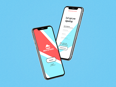 MovieFeed - UI Screens app iphone mobile sketch ui