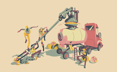 Lemons - Juicing design illustration