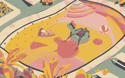 Lemons - Soaking design digitalart illustration