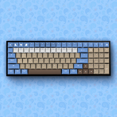 KEYBOARD CUSTOMIZER Pokemon squirtle blue brand customized gen 1 keyboard mechanical pokemon squirtal squirtle