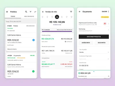 Mercos Mobile App app mobile mobile design mobile ui ui ui design uidesign ux uxdesign uxui